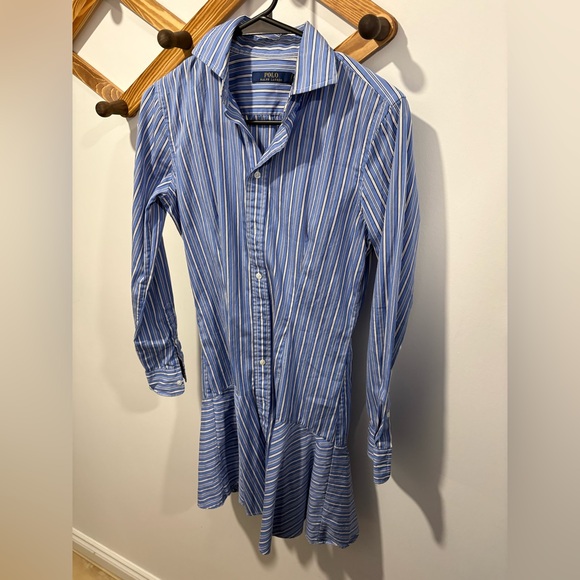 Polo Ralph Lauren Striped Cotton Paneled Shirtdress - Picture 2 of 9